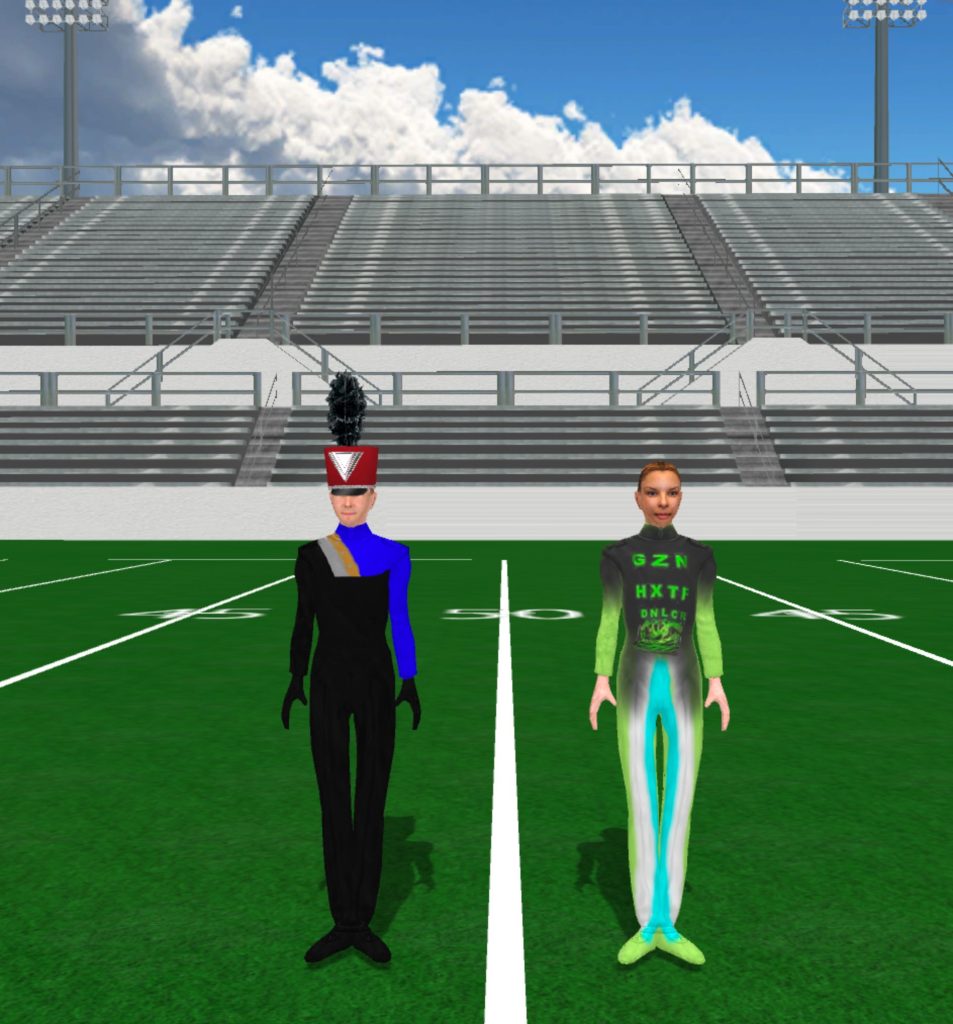 Black Gray Orange And Blue Uniform Green Gray Blue Guard 953x1024