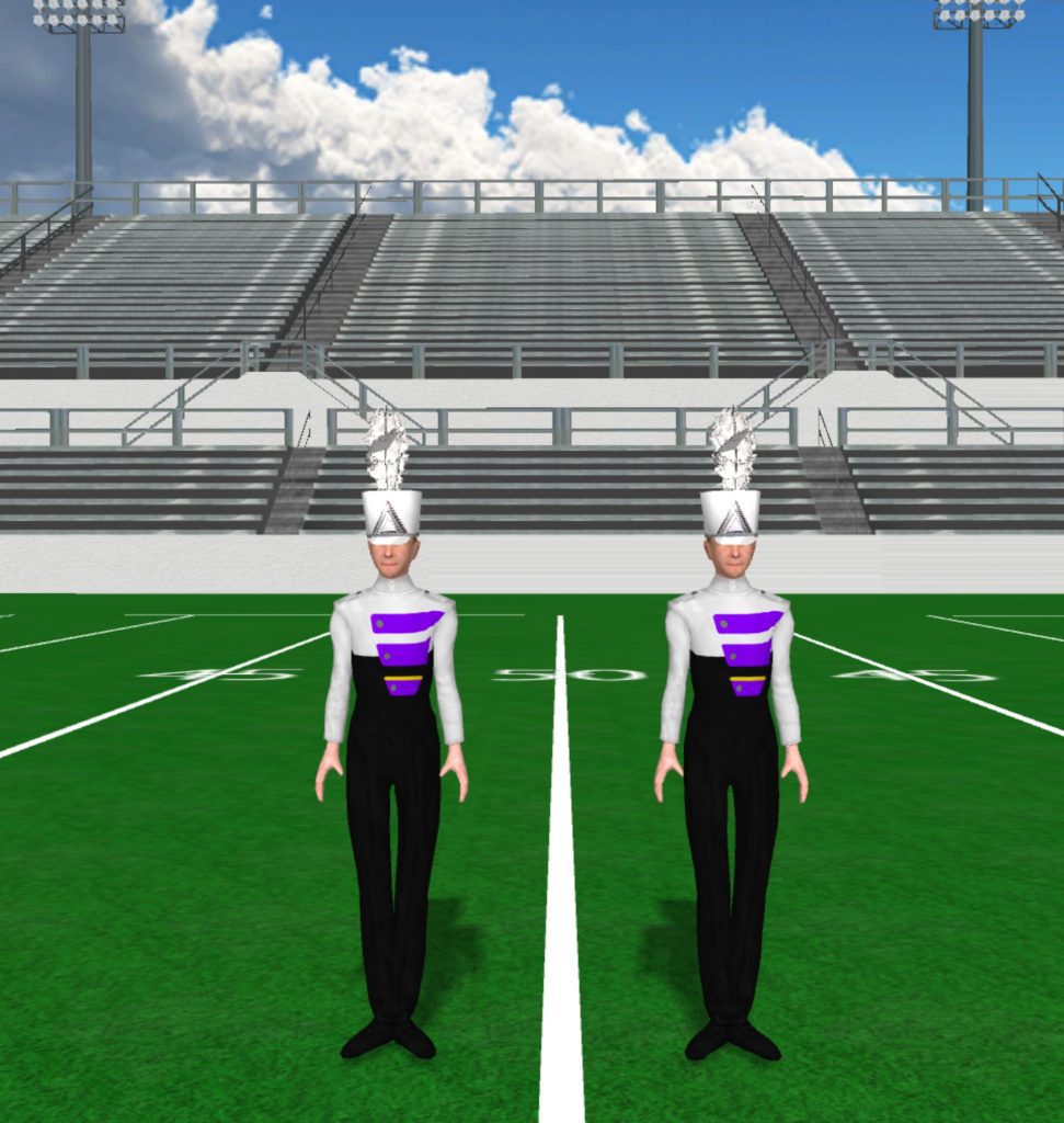 Black, White, Purple Black Purple And White Uniform 971x1024