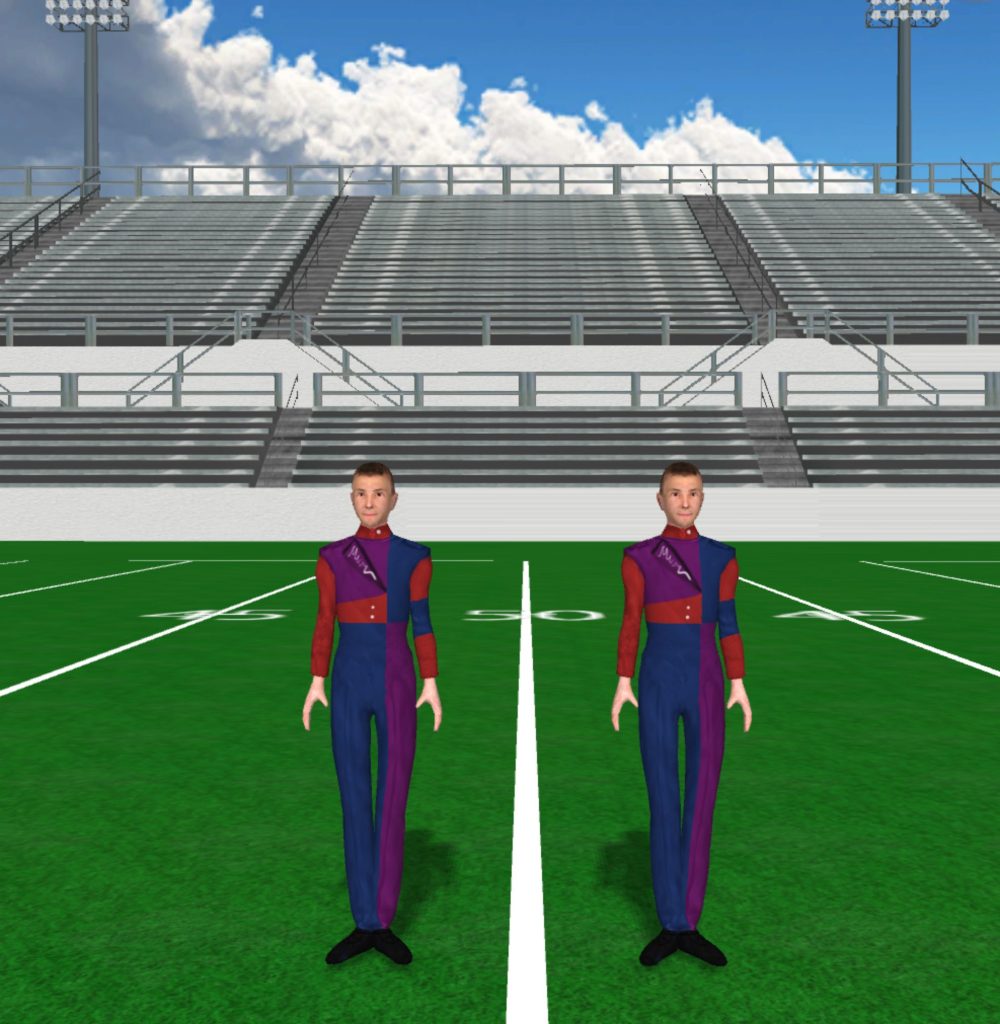 Blue Red And Purple Guard Uniform 1000x1024
