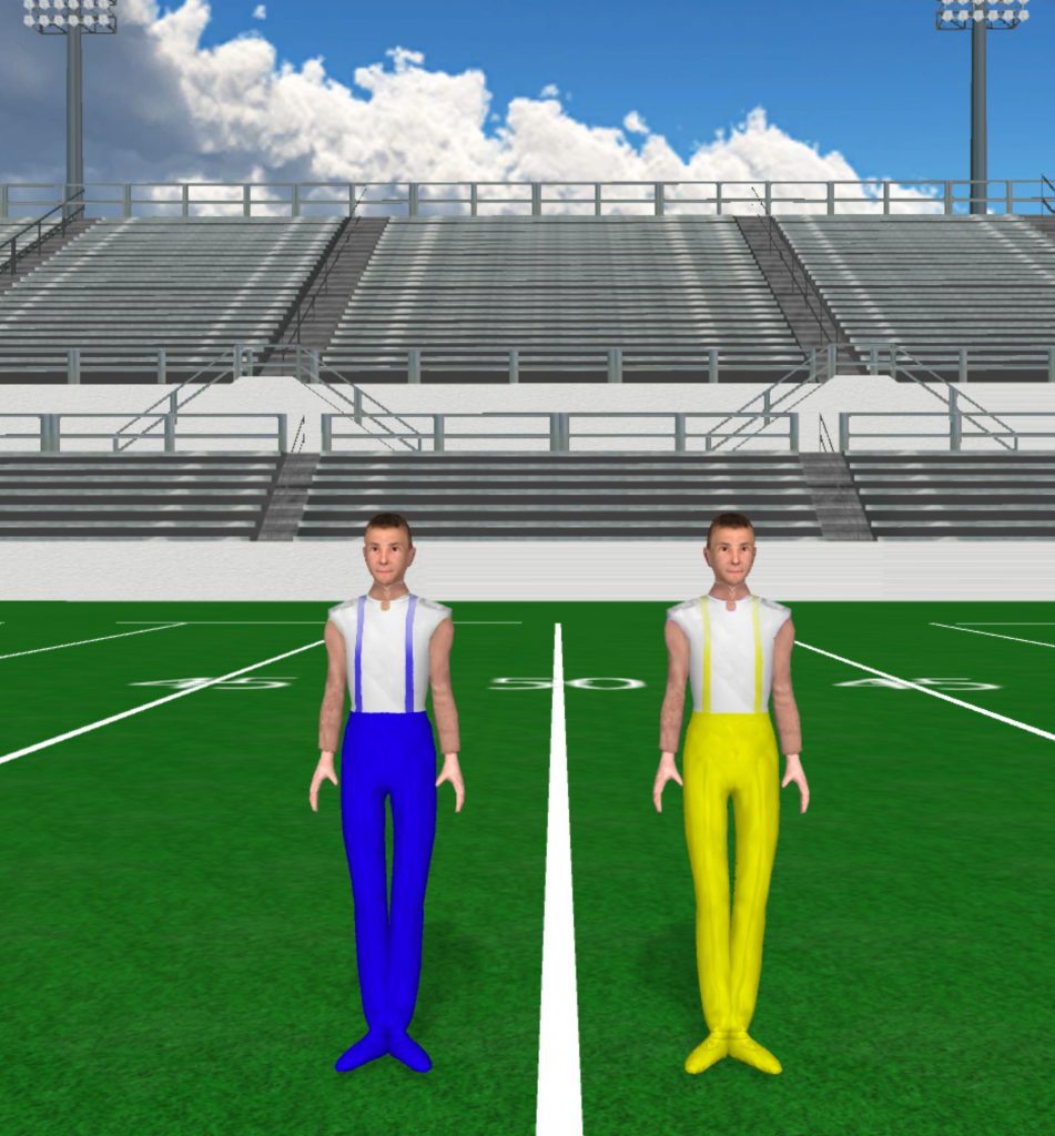 Blue and Yellow Overalls Blue And White Yellow And White Guard 951x1024