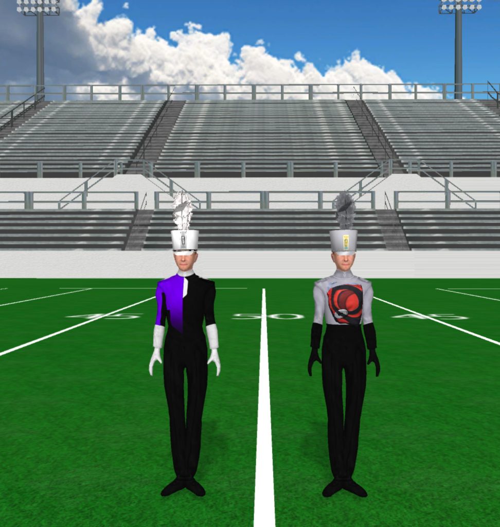 Black and Purple, Black and Grey Black And Purple With White Shako Black And Gray With Gray Shako 972x1024