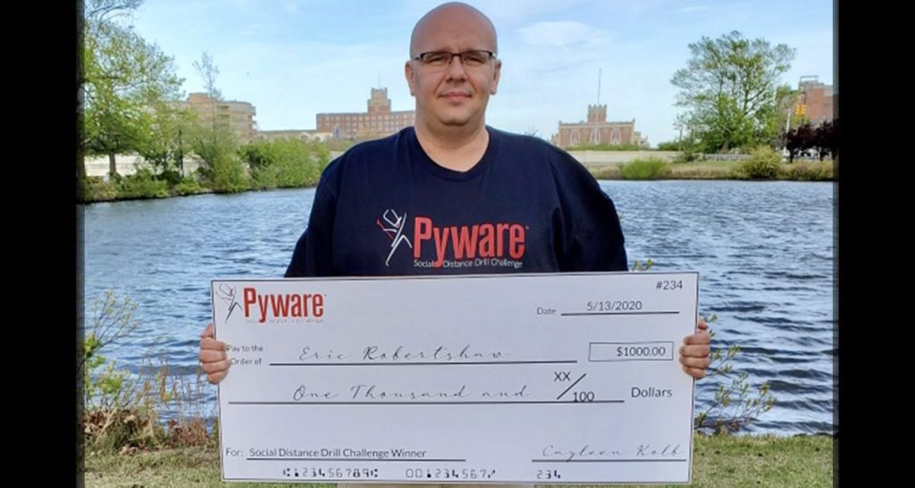 Eric Robertshaw, Pyware's Social Distance Drill Challenge Winner new eric robertshaw