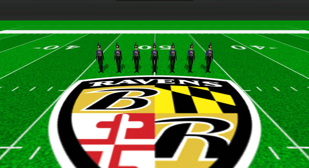 NFL Marching Bands Ravens Uniforms 1024x556 1